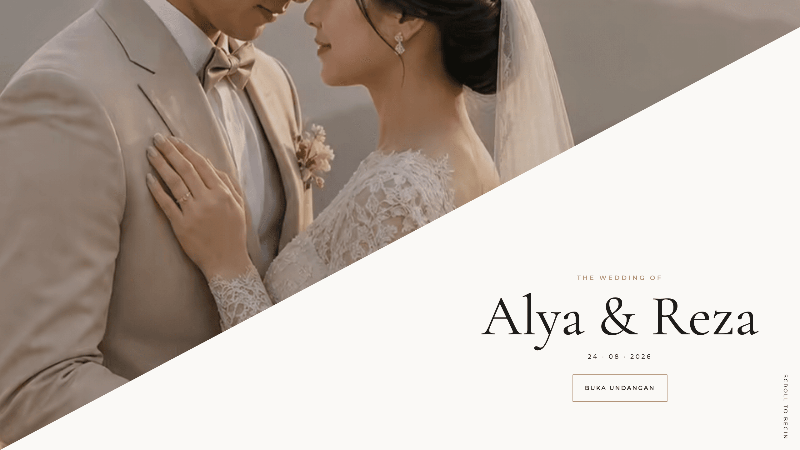 Ivory Veil Wedding